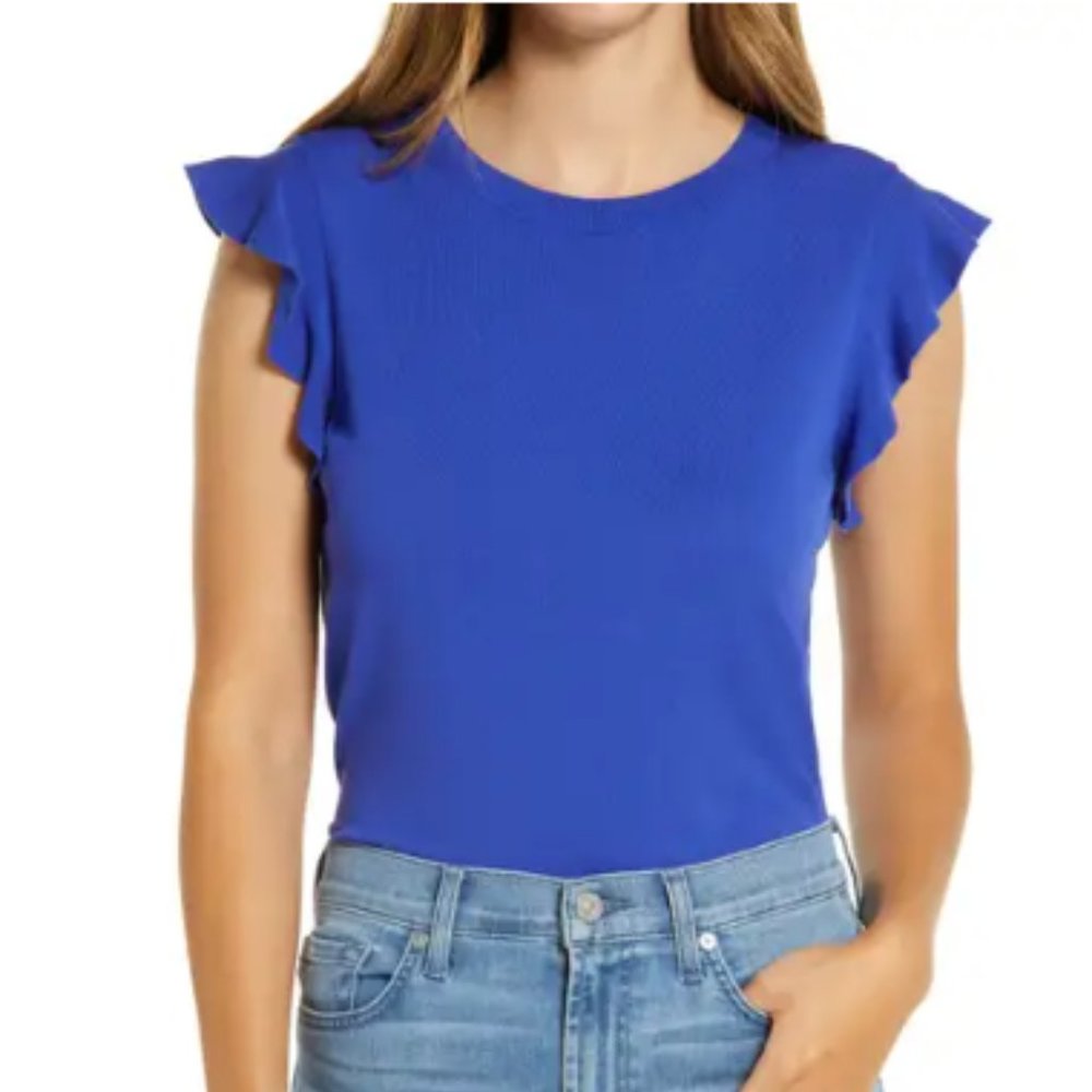 Nordstrom Halogen Flutter Sleeve Sweater